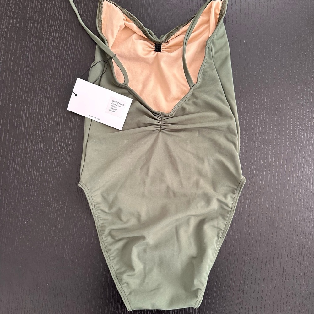 Bullet Pointe Olive Green Women's Bodysuit - Picture 2 of 2